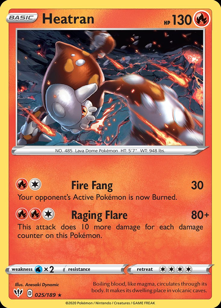 Heatran - Darkness Ablaze (Holo Rare) [DAA-25] Imagen principal del producto