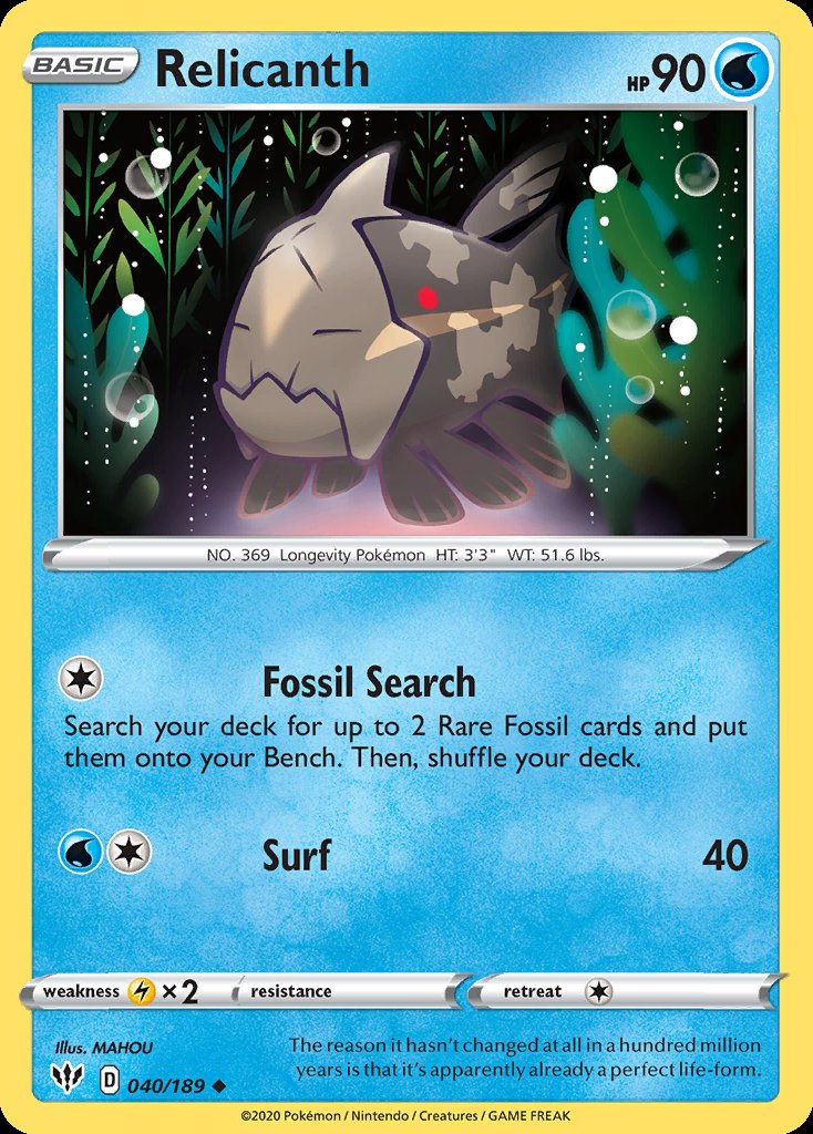 Relicanth - Darkness Ablaze (Uncommon) [DAA-40] Main image