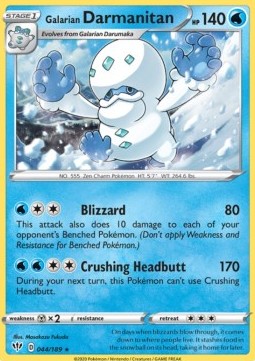 Galarian Darmanitan - Darkness Ablaze (Rare) [DAA-44] Immagine principale del prodotto