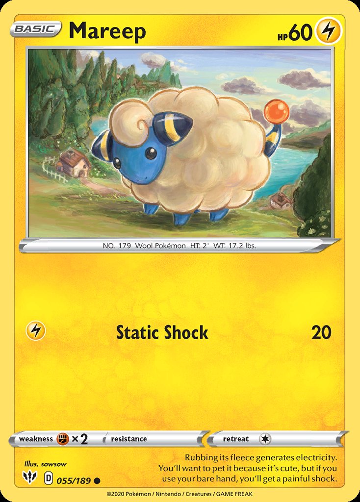 Mareep - Darkness Ablaze (Common) [DAA-55] Immagine principale del prodotto