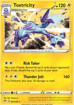 Toxtricity - Darkness Ablaze (Holo Rare) [DAA-63]