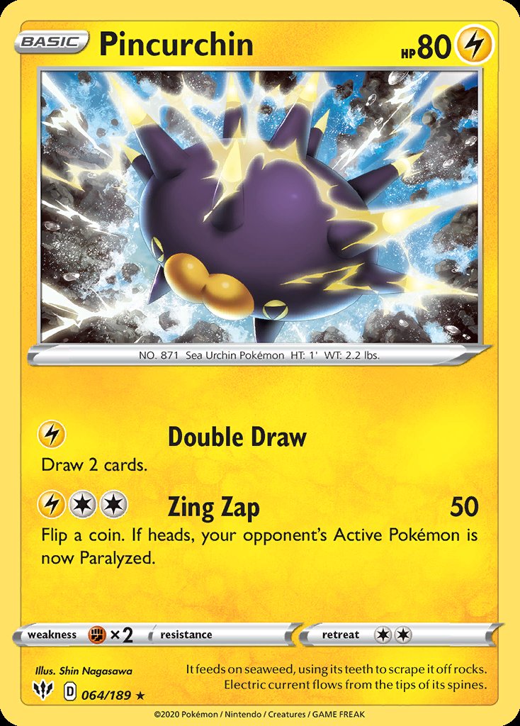 Pincurchin - Darkness Ablaze (Holo Rare) [DAA-64] Image principale du produit