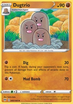 Dugtrio - Darkness Ablaze (Uncommon) [DAA-85] Immagine principale del prodotto