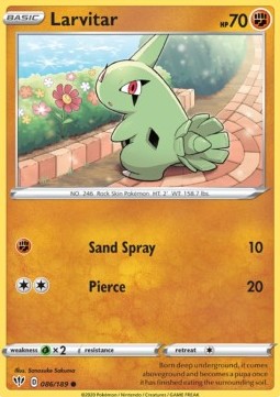 Larvitar - Darkness Ablaze (Common) [DAA-86] Hoofdafbeelding
