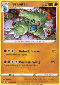Tyranitar - Darkness Ablaze (Holo Rare) [DAA-88] Immagine principale del prodotto