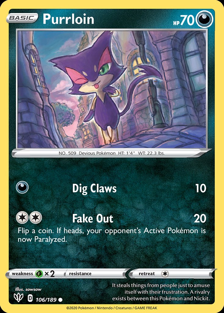 Purrloin - Darkness Ablaze (Common) [DAA-106] Hoofdafbeelding