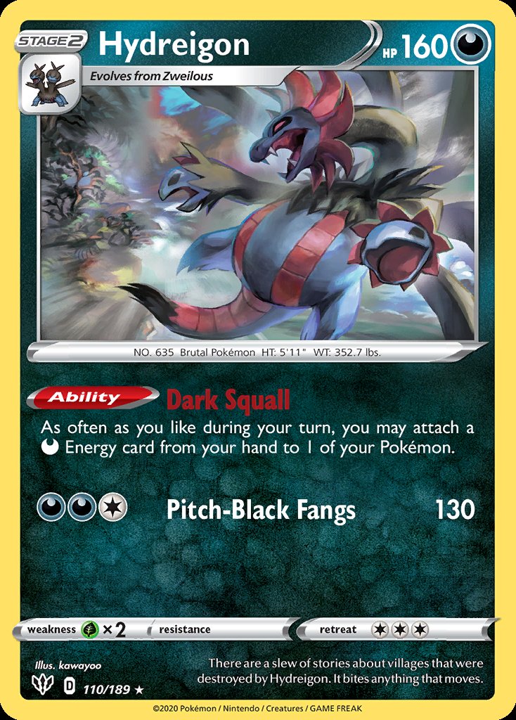 Hydreigon - Darkness Ablaze (Rare) [DAA-110] Main image