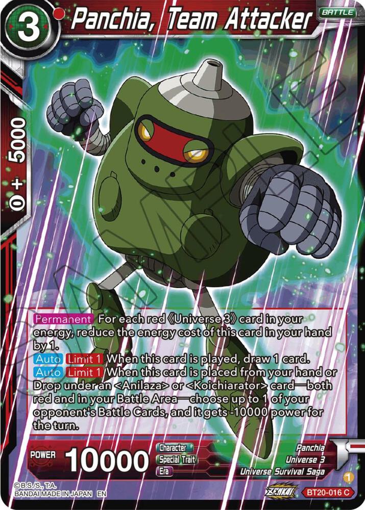 Panchia, Team Attacker - Power Absorbed (Common) [BT20-016] — dragon-ball card