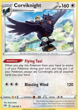 Corviknight - Darkness Ablaze (Holo Rare) [DAA-156] Hover Image