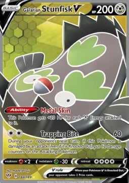 Galarian Stunfisk V - Darkness Ablaze (Ultra Rare) [DAA-184] Immagine principale del prodotto
