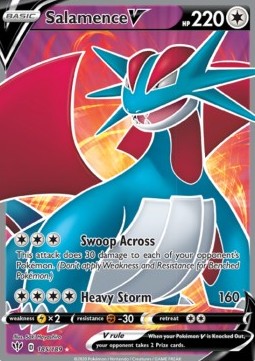 Salamence V - Darkness Ablaze (Ultra Rare) [DAA-185] Hoofdafbeelding