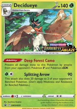 Decidueye - SWSH Black Star Promos (Promo) [SWSH-035] Imagen principal del producto