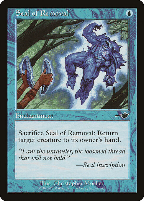 Seal of Removal – Nemesis (NEM-42) Magic: The Gathering card Hauptbild
