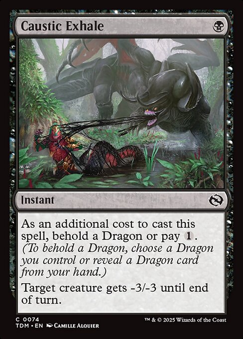 Caustic Exhale – Tarkir: Dragonstorm (TDM-74) Magic: The Gathering card | LC-REM-20260804-15401857024332-488152ce-2048-4ccb-b2d6-b9628958286f Main image