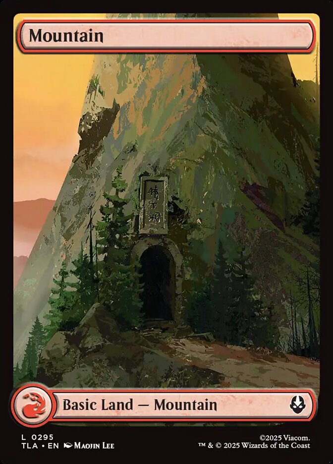 Magic-kaart Mountain TLA-295 uit Magic: The Gathering | Avatar: The Last Airbender (Land) Main image