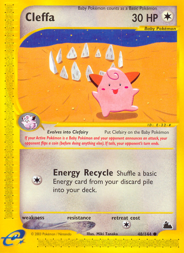 Cleffa – Skyridge 48 – Pokémon TCG single card Hoofdafbeelding