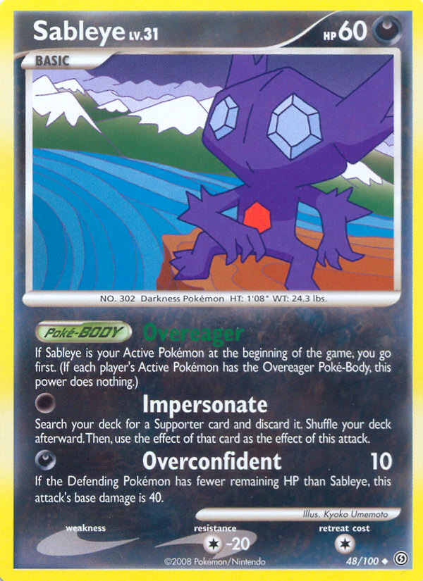Sableye Lv.31 – Stormfront 48 – Pokémon TCG single card