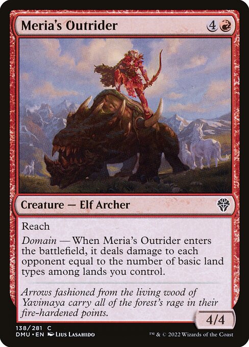 Meria's Outrider – Dominaria United (DMU-138) Magic: The Gathering card