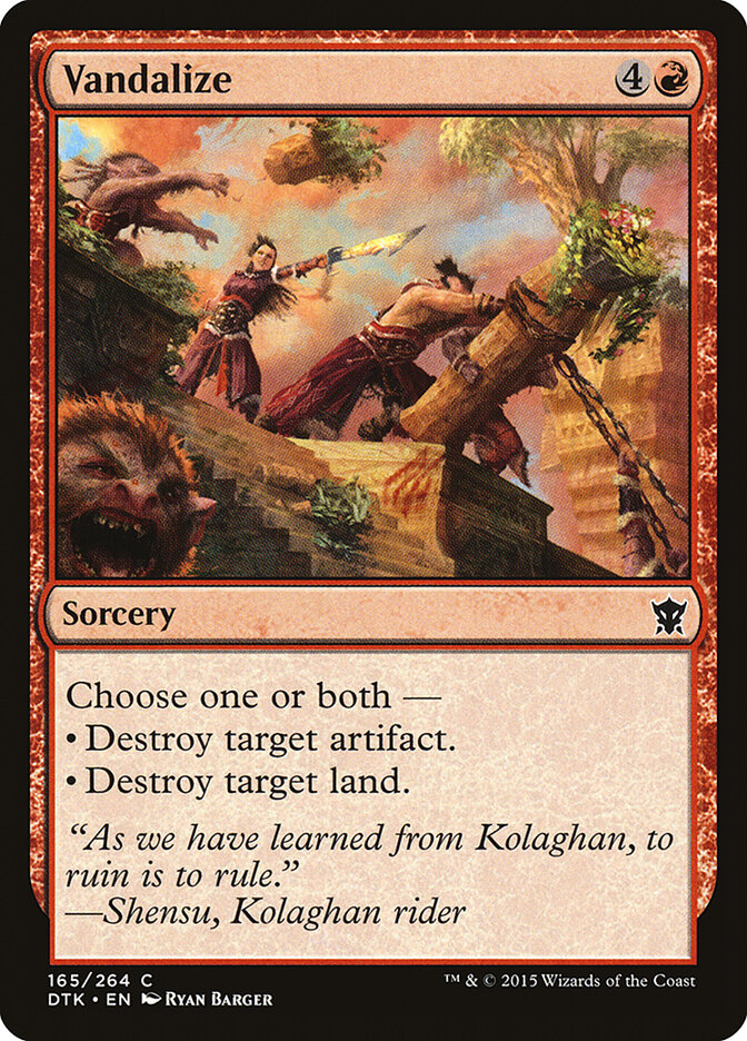 Vandalize - Dragons of Tarkir (Common) [DTK-165] Hauptbild