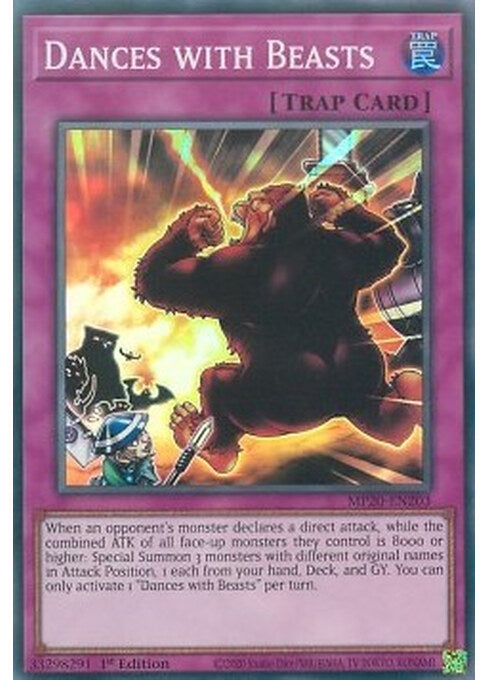 Dances with Beasts — 2020 Tin of Lost Memories Mega Pack (MP20-203) Yu-Gi-Oh! card Hauptbild