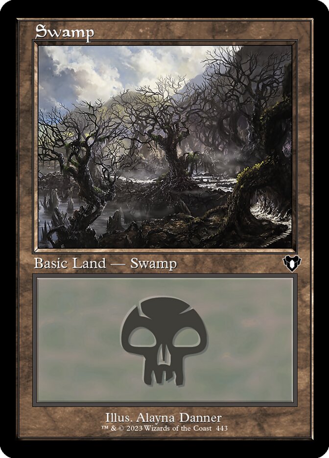 Magic-kaart Swamp CMM-443 uit Commander Masters (Land)
