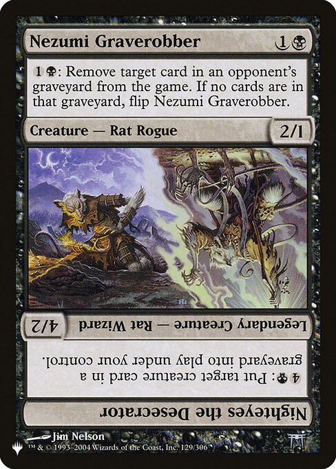 Nezumi Graverobber // Nighteyes the Desecrator – The List (PLST-CHK-129) Magic: The Gathering card | LC-REM-20260804-15151526248780-4912a0a5-2fec-4c6b-9545-9ab0c4e25268