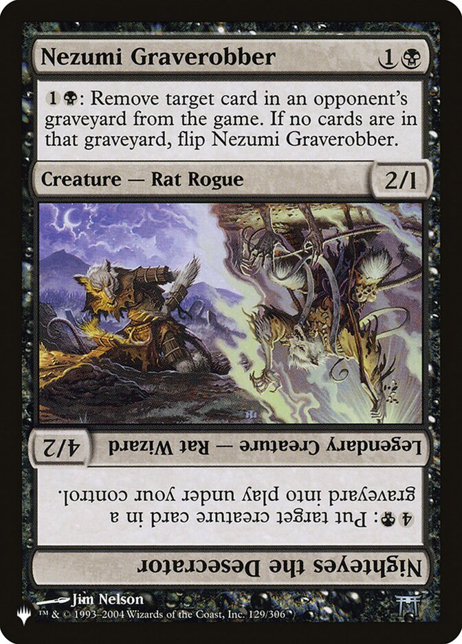 Magic-kaart Nezumi Graverobber ZNL-129 uit The List (Uncommon)