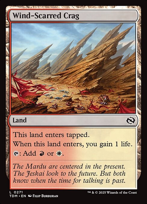 Wind-Scarred Crag – Tarkir: Dragonstorm (TDM-271) Magic: The Gathering card | LC-REM-20260804-15401850929484-4912e4d0-b16a-4aa6-a583-3430d26bd591