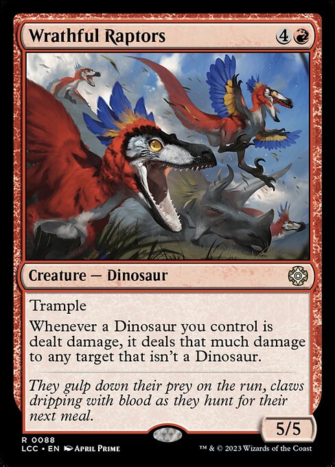 Wrathful Raptors – The Lost Caverns of Ixalan Commander (LCC-88) Magic: The Gathering card | LC-REM-20260804-15935507300684-49243e92-93e3-4090-b4f7-86fa4ca2fef5