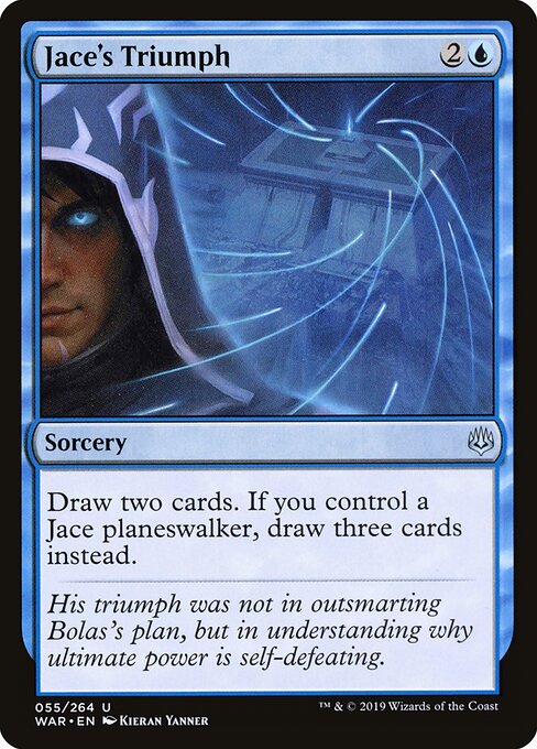 Jace's Triumph – War of the Spark (WAR-55) Magic: The Gathering card | LC-REM-20260804-15150799585612-4924f177-5ee2-4d3f-9603-4b9aef4dac09