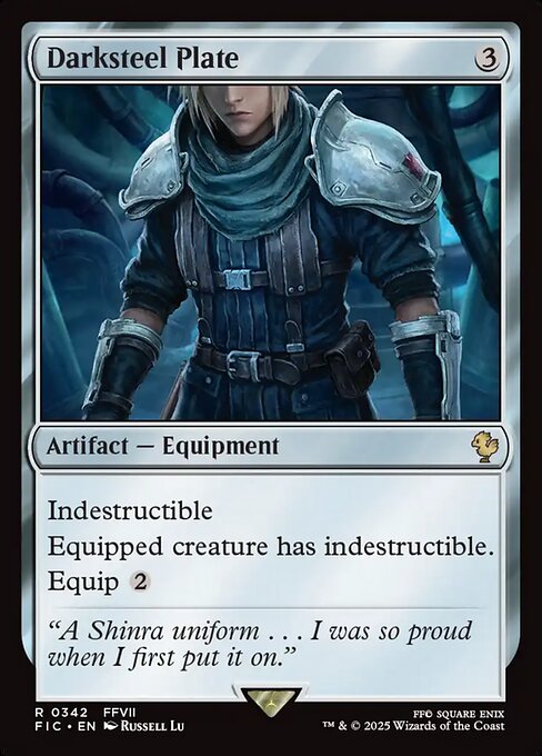 Darksteel Plate – Final Fantasy Commander (FIC-342) Magic: The Gathering card | LC-REM-20260804-15339546444108-49277723-84df-4842-a8e5-cdf1c1aa8161