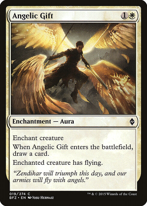 Angelic Gift – Battle for Zendikar (BFZ-19) Magic: The Gathering card | LC-REM-20260804-15150675001676-4941246b-7d6a-4b2d-8144-f36ac890a389 Hauptbild