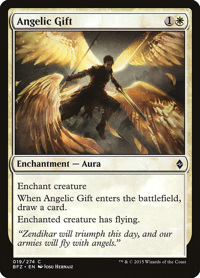 Angelic Gift - Battle for Zendikar (Common) [BFZ-19] Imagen principal del producto