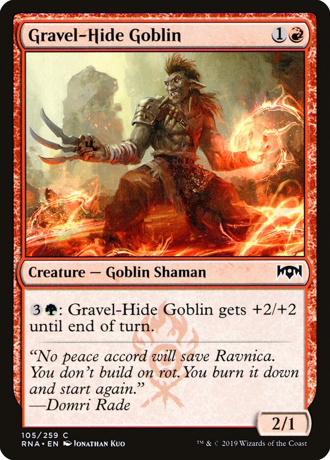 Gravel-Hide Goblin - Ravnica Allegiance (Common) [RNA-105] Image principale du produit
