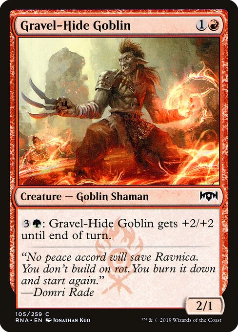 Gravel-Hide Goblin – Ravnica Allegiance (RNA-105) Magic: The Gathering card