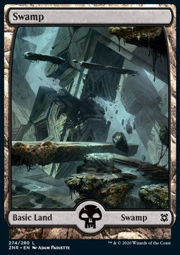 Swamp (V.3) - Zendikar Rising (Land) [ZNR-274] Hauptbild