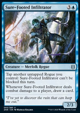 Sure-Footed Infiltrator - Zendikar Rising (Uncommon) [ZNR-83] Immagine principale del prodotto