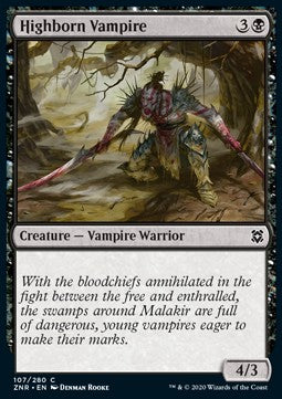 Highborn Vampire - Zendikar Rising (Common) [ZNR-107] Immagine principale del prodotto