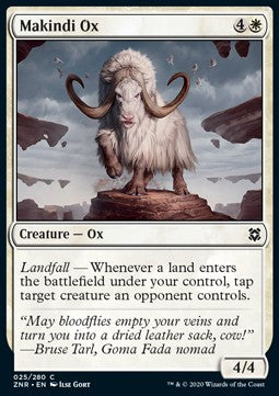 Makindi Ox - Zendikar Rising (Common) [ZNR-25] Immagine principale del prodotto