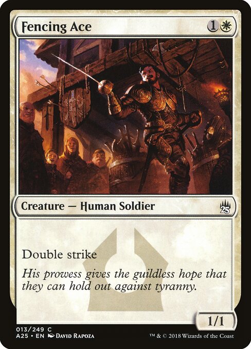 Fencing Ace – Masters 25 (A25-13) Magic: The Gathering card Hauptbild
