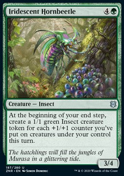 Iridescent Hornbeetle - Zendikar Rising (Uncommon) [ZNR-187] Main image