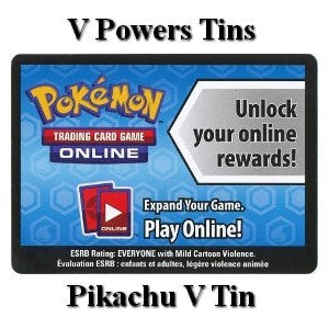 Online Code Card (V Powers Tins: Pikachu V Tin) - Pokémon Products (Online Code Card) Imagen principal del producto