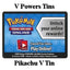Online Code Card (V Powers Tins: Pikachu V Tin) - Pokémon Products (Online Code Card)