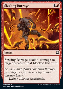Sizzling Barrage - Zendikar Rising (Common) [ZNR-162] Hauptbild