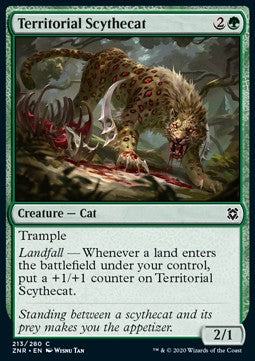 Territorial Scythecat - Zendikar Rising (Common) [ZNR-213] Hauptbild