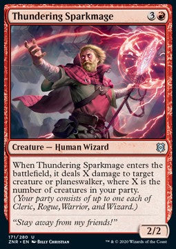 Thundering Sparkmage - Zendikar Rising (Uncommon) [ZNR-171] Hauptbild
