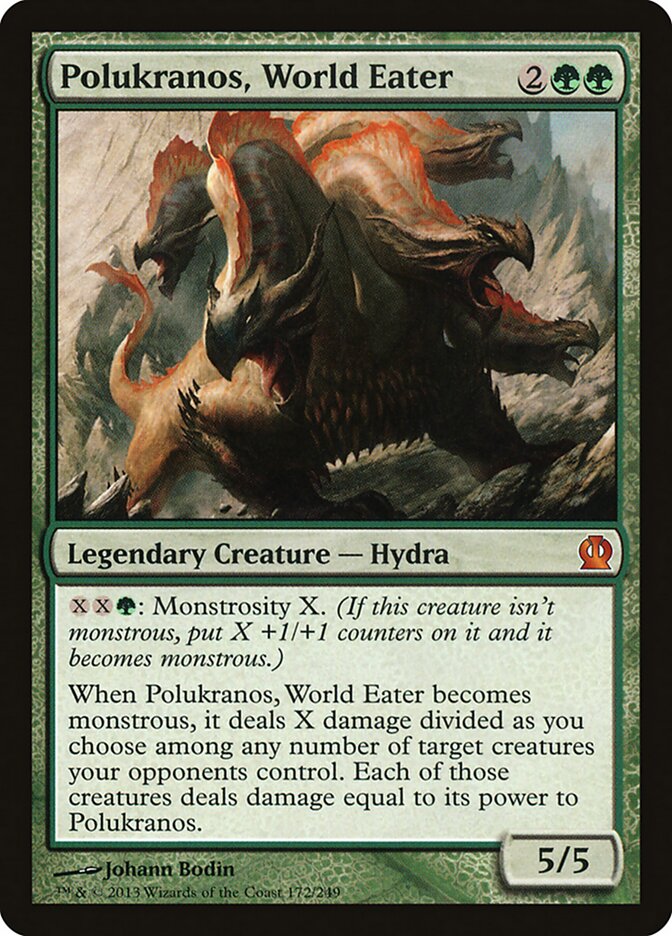 Magic-kaart Polukranos, World Eater THS-172 uit Theros (Mythic)