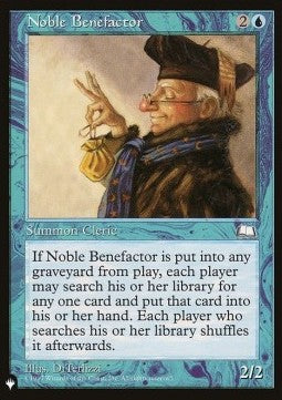 Noble Benefactor - The List (Uncommon) Immagine principale del prodotto