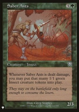 Saber Ants - The List (Uncommon) [ZNL-267] Immagine principale del prodotto