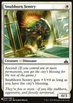 Snubhorn Sentry - The List (Common) [ZNL-23] Hoofdafbeelding